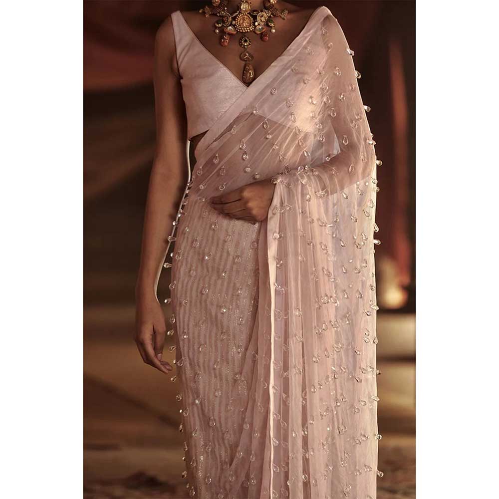 ITRH Nadira Saree with Stitched Blouse