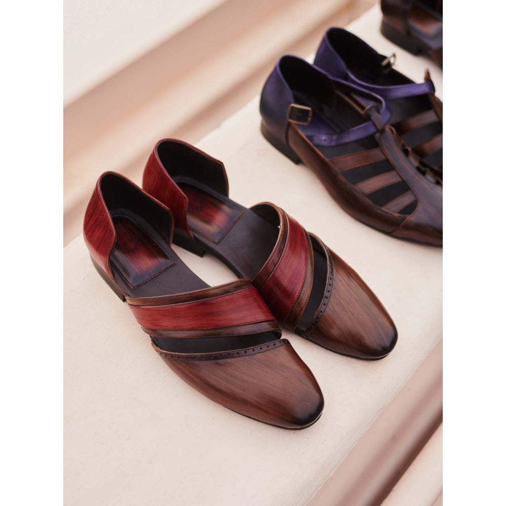 Jatin Malik Woad oak Wine Caligae Formal Shoes