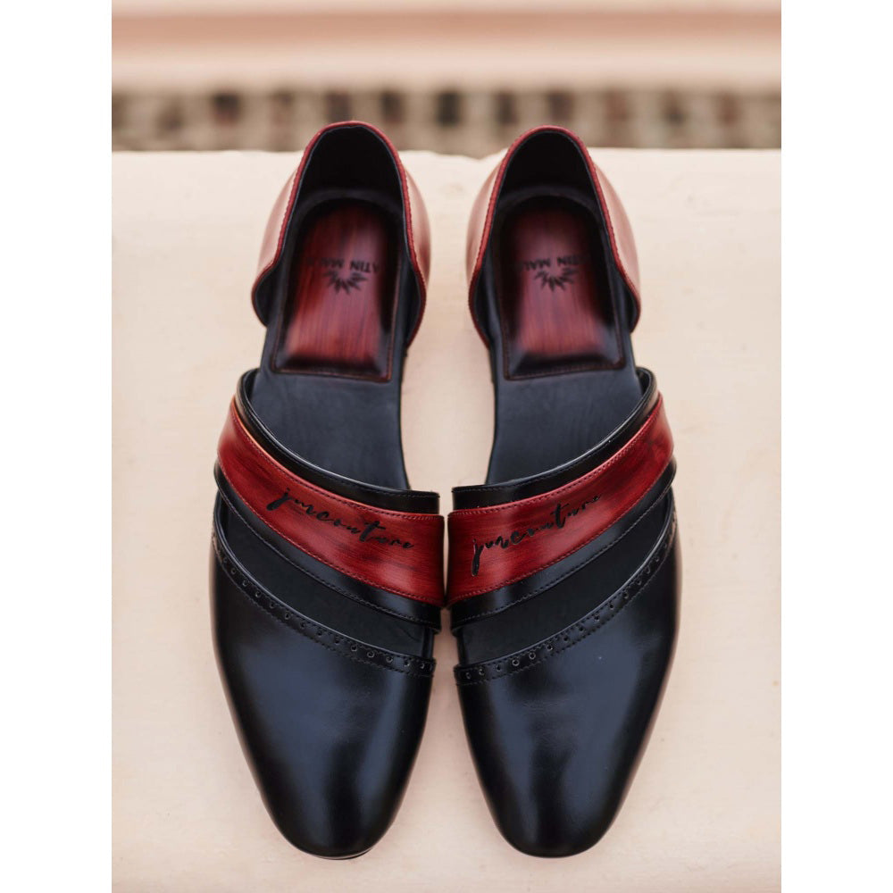 Jatin Malik Black Caligae Formal Shoes