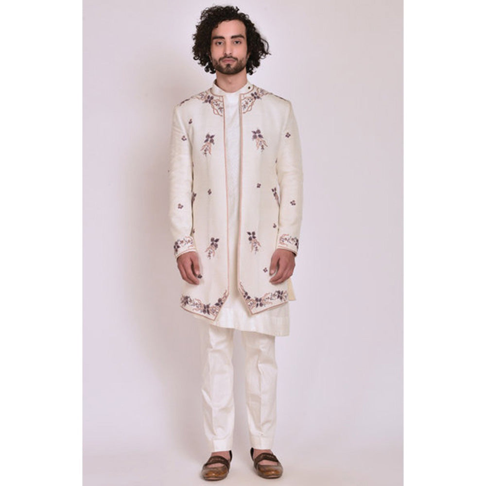 Jatin Malik Ivory Contemporary Jacket (Set of 3)