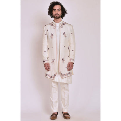 Jatin Malik Ivory Contemporary Jacket (Set of 3)