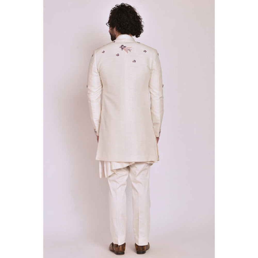 Jatin Malik Ivory Contemporary Jacket (Set of 3)