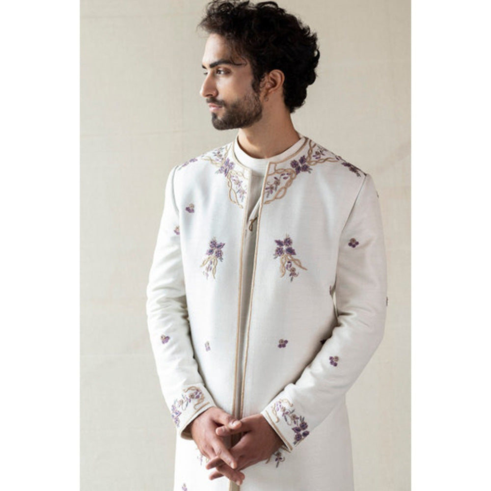 Jatin Malik Ivory Contemporary Jacket (Set Of 3)