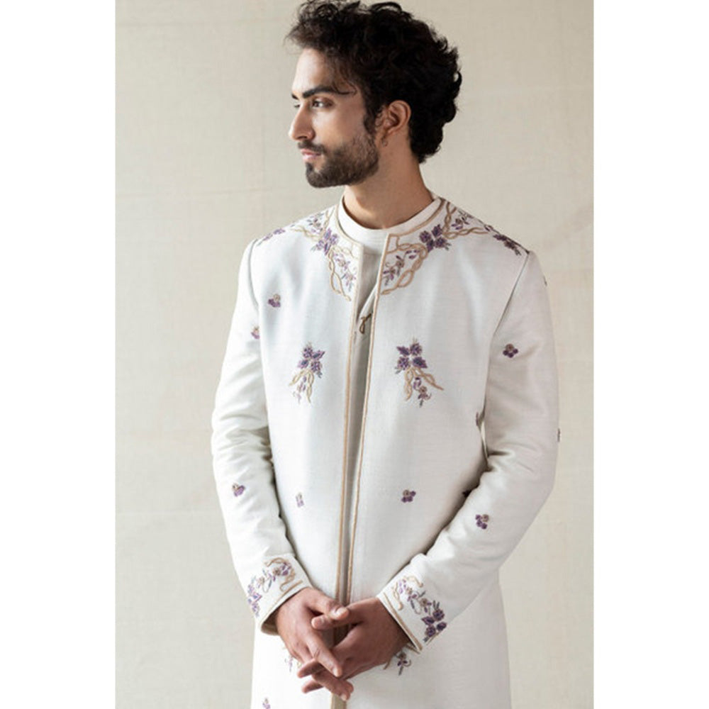 Jatin Malik Ivory Contemporary Jacket (Set of 3)