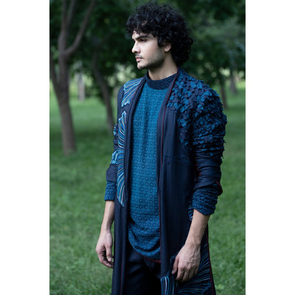 Jatin Malik Concept Look Long Jacket (Set of 3)