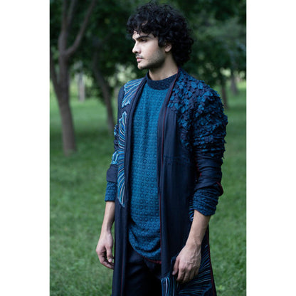 Jatin Malik Concept Look Long Jacket (Set of 3)