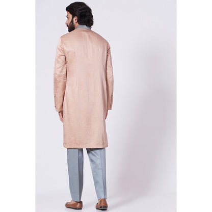 Jatin Malik Champagne Ombre Kurta (Set of 2)