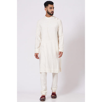 Jatin Malik Soft Ivory Sherwani (Set of 4)