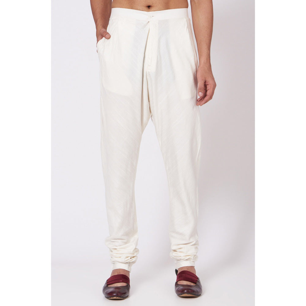 Jatin Malik Soft Ivory Sherwani (Set of 4)