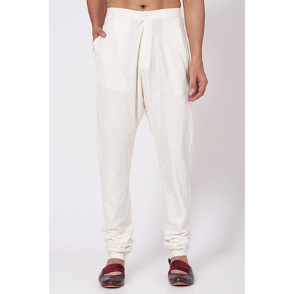 Jatin Malik Soft Ivory Sherwani (Set of 4)