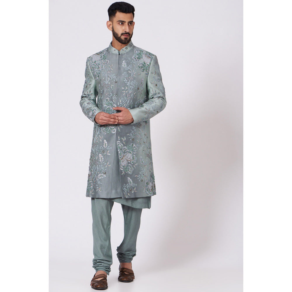 Jatin Malik Ice Age Sherwani (Set of 4)