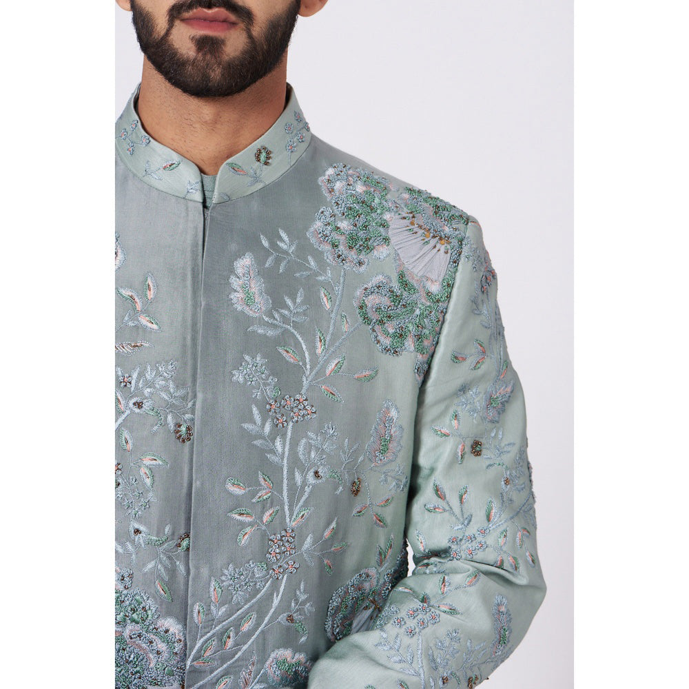 Jatin Malik Ice Age Sherwani (Set of 4)