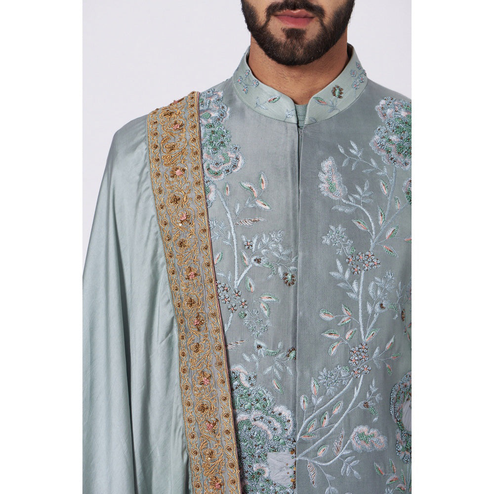 Jatin Malik Ice Age Sherwani (Set of 4)