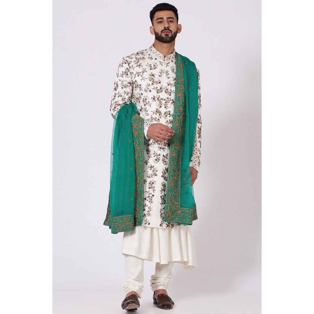 Jatin Malik Fleur Bloom Sherwani (Set of 4)