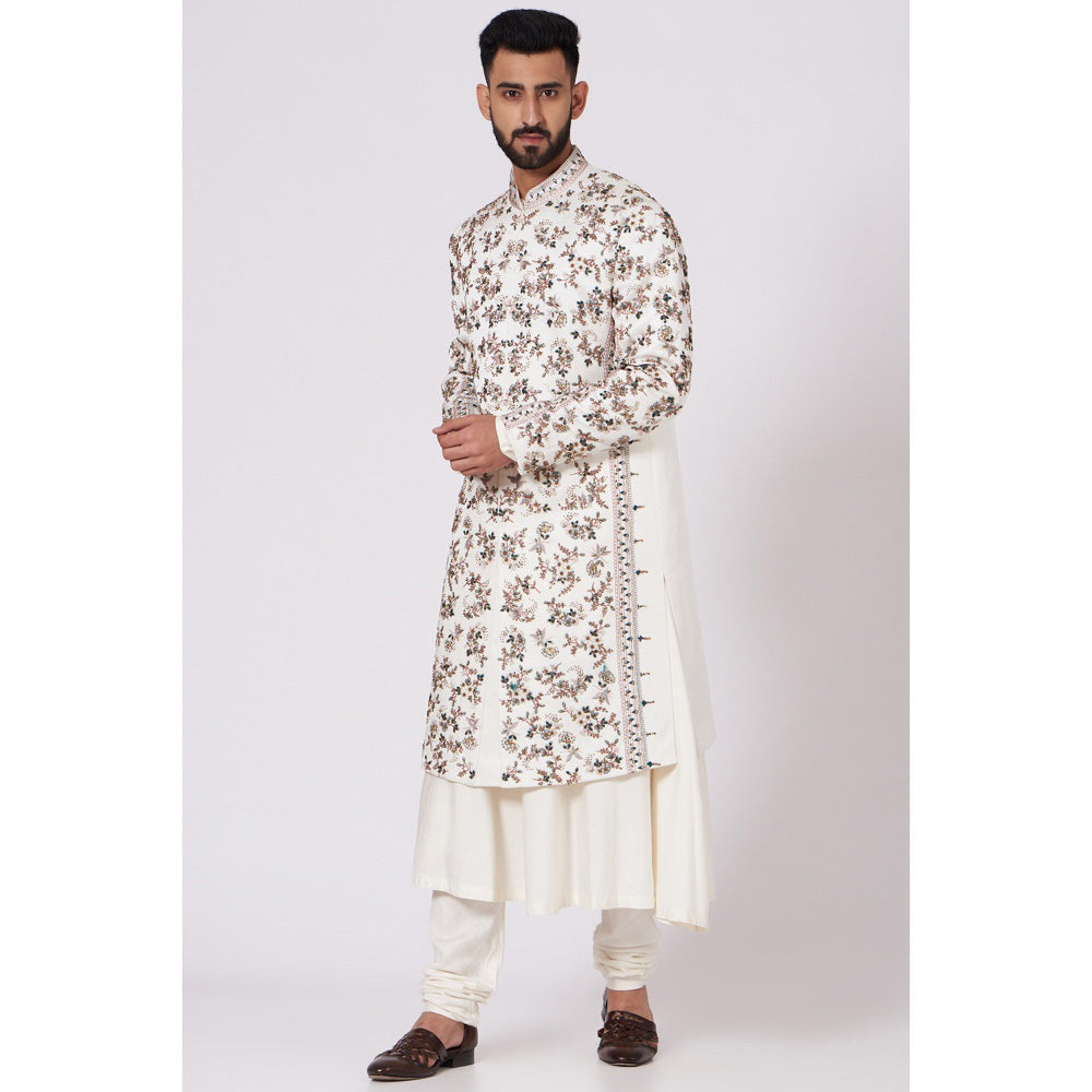 Jatin Malik Fleur Bloom Sherwani (Set of 4)