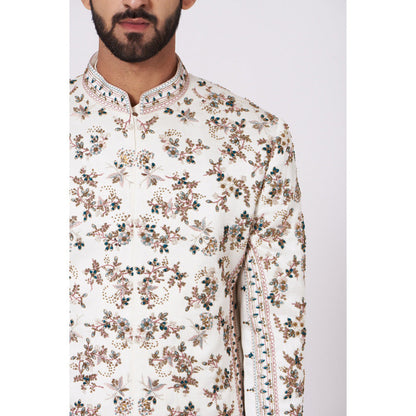 Jatin Malik Fleur Bloom Sherwani (Set of 4)