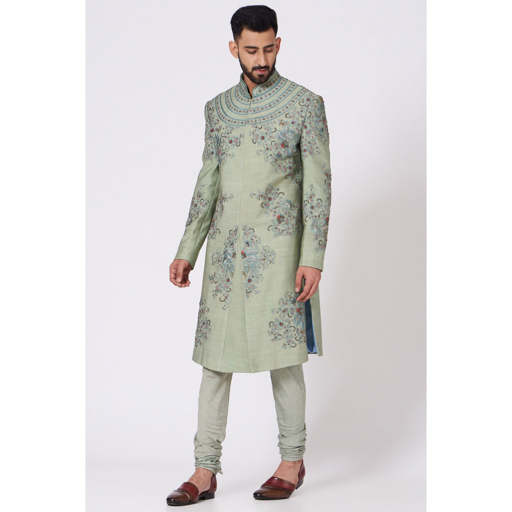 Jatin Malik The Monotone Affaire Sherwani (Set of 4)