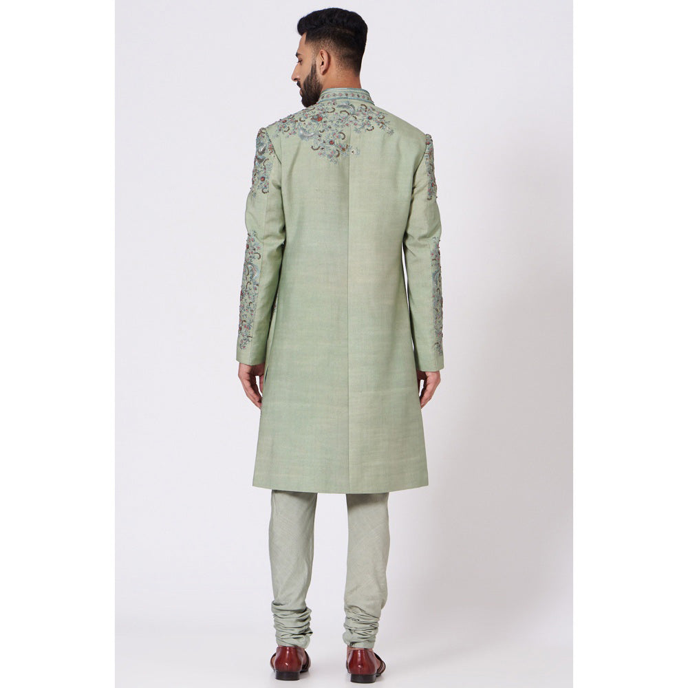 Jatin Malik The Monotone Affaire Sherwani (Set of 4)