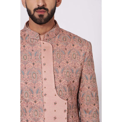 Jatin Malik Heavenly Rose Sherwani (Set of 4)