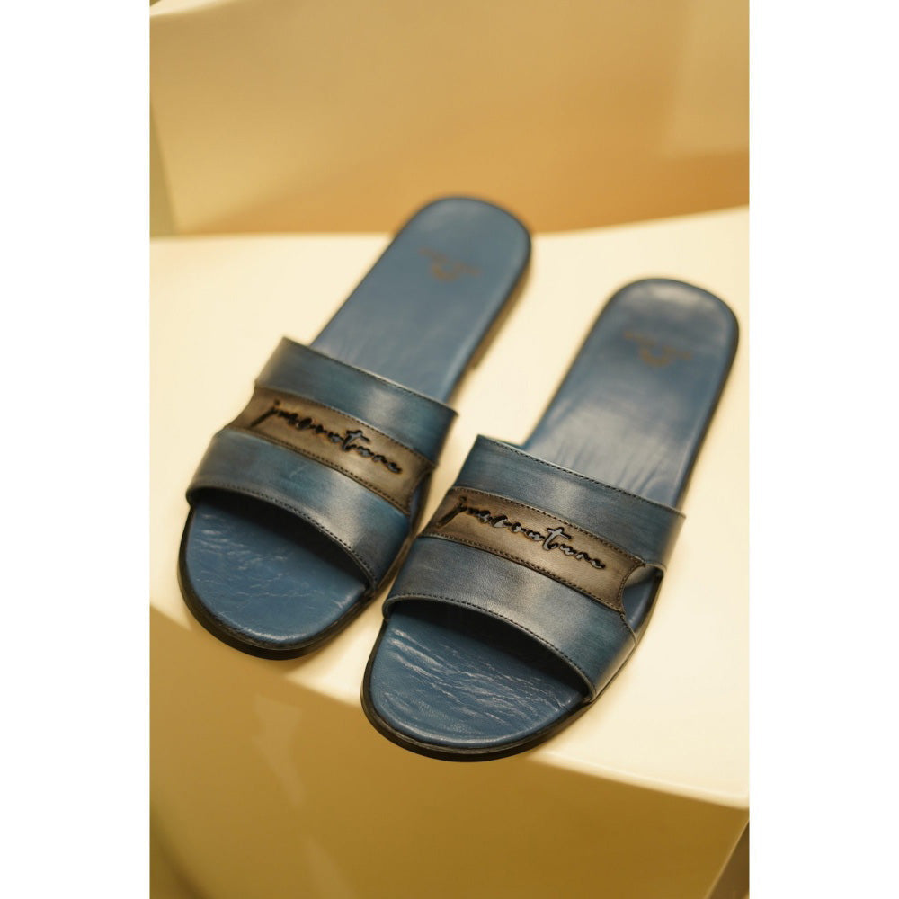 Jatin Malik JMC Handmade Teal Slides