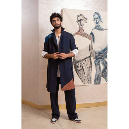 Jatin Malik Jmc Overcoat (Set of 3)
