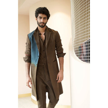 Jatin Malik Classic Overcoat (Set of 3)