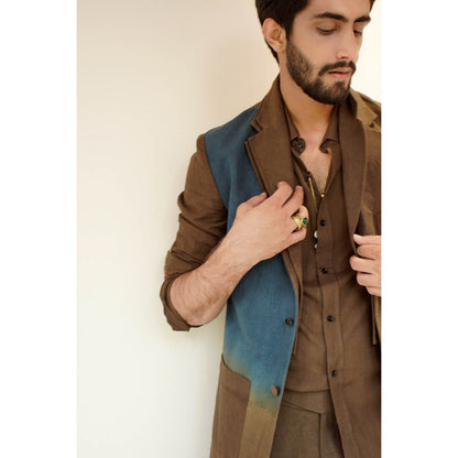 Jatin Malik Classic Overcoat (Set of 3)
