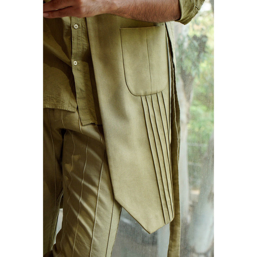 Jatin Malik Jm Evergreen Overcoat (Set of 3)