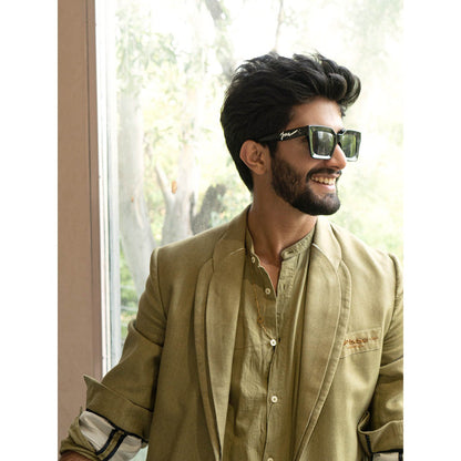 Jatin Malik Jm Evergreen Overcoat (Set of 3)