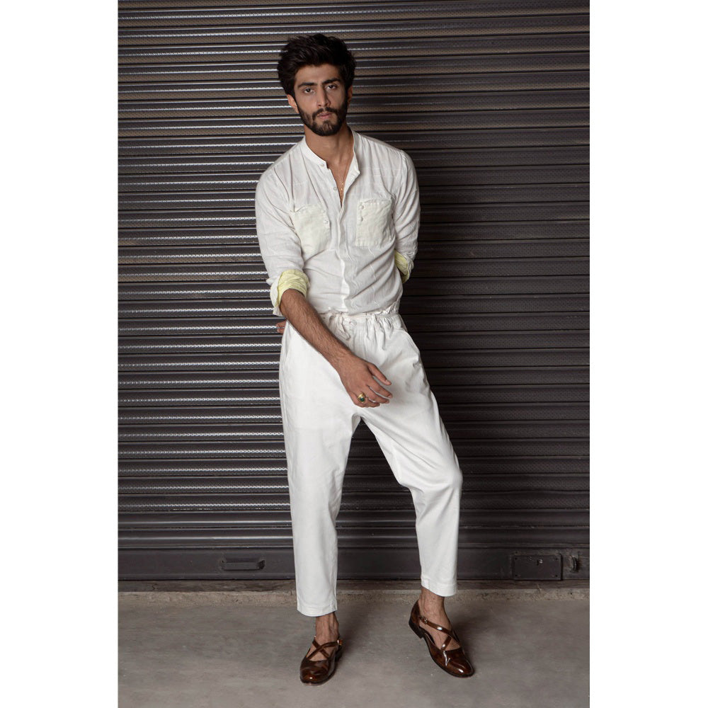 Jatin Malik The Chawk White Shirt (Set of 2)
