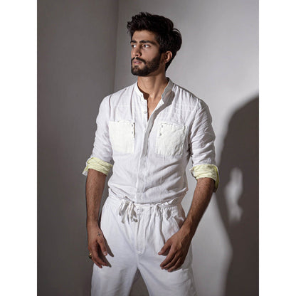 Jatin Malik The Chawk White Shirt (Set of 2)