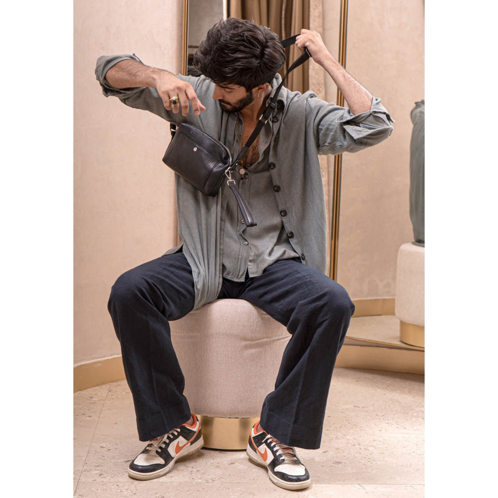 Jatin Malik Chateau Grey Overshirt (Set of 3)