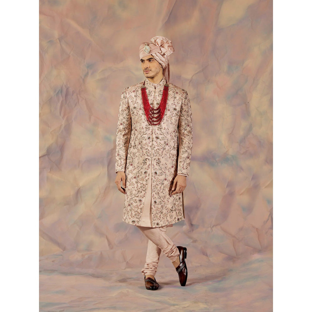Jatin Malik Jmc Blush Pink Sherwani (Set of 4)