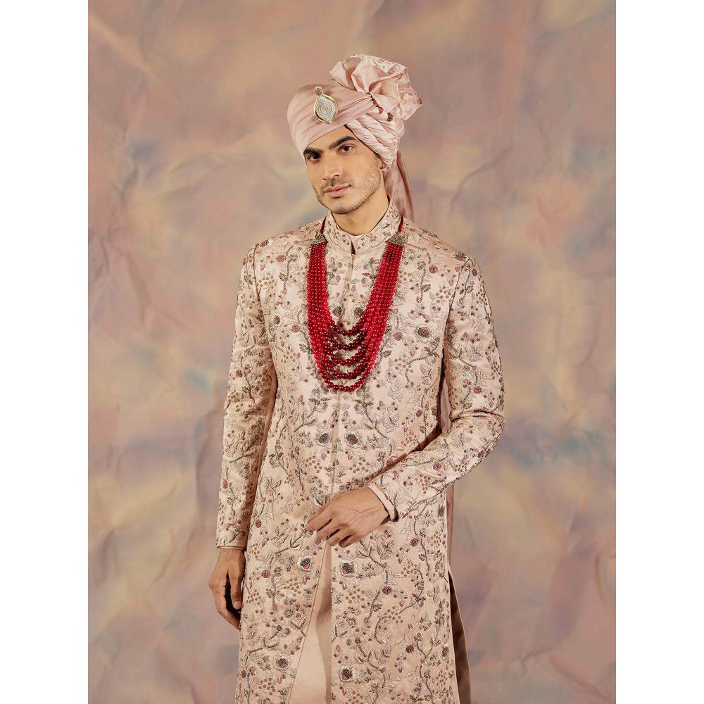 Jatin Malik Jmc Blush Pink Sherwani (Set of 4)