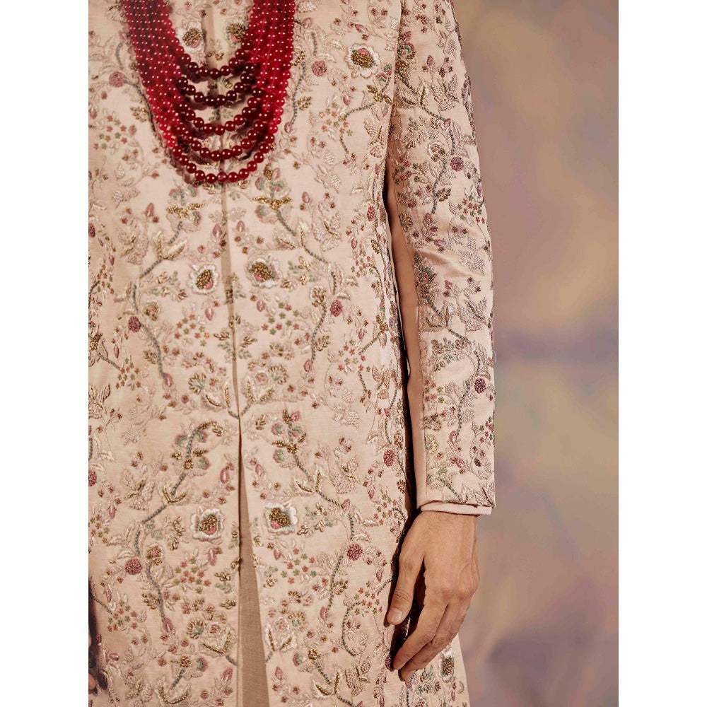 Jatin Malik Jmc Blush Pink Sherwani (Set of 4)