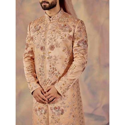 Jatin Malik Gold Sante Sherwani (Set of 4)