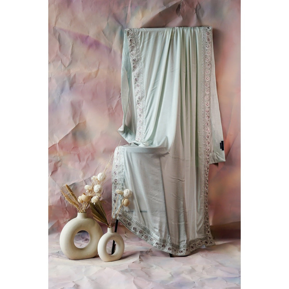 Jatin Malik Hazy Blue Stole