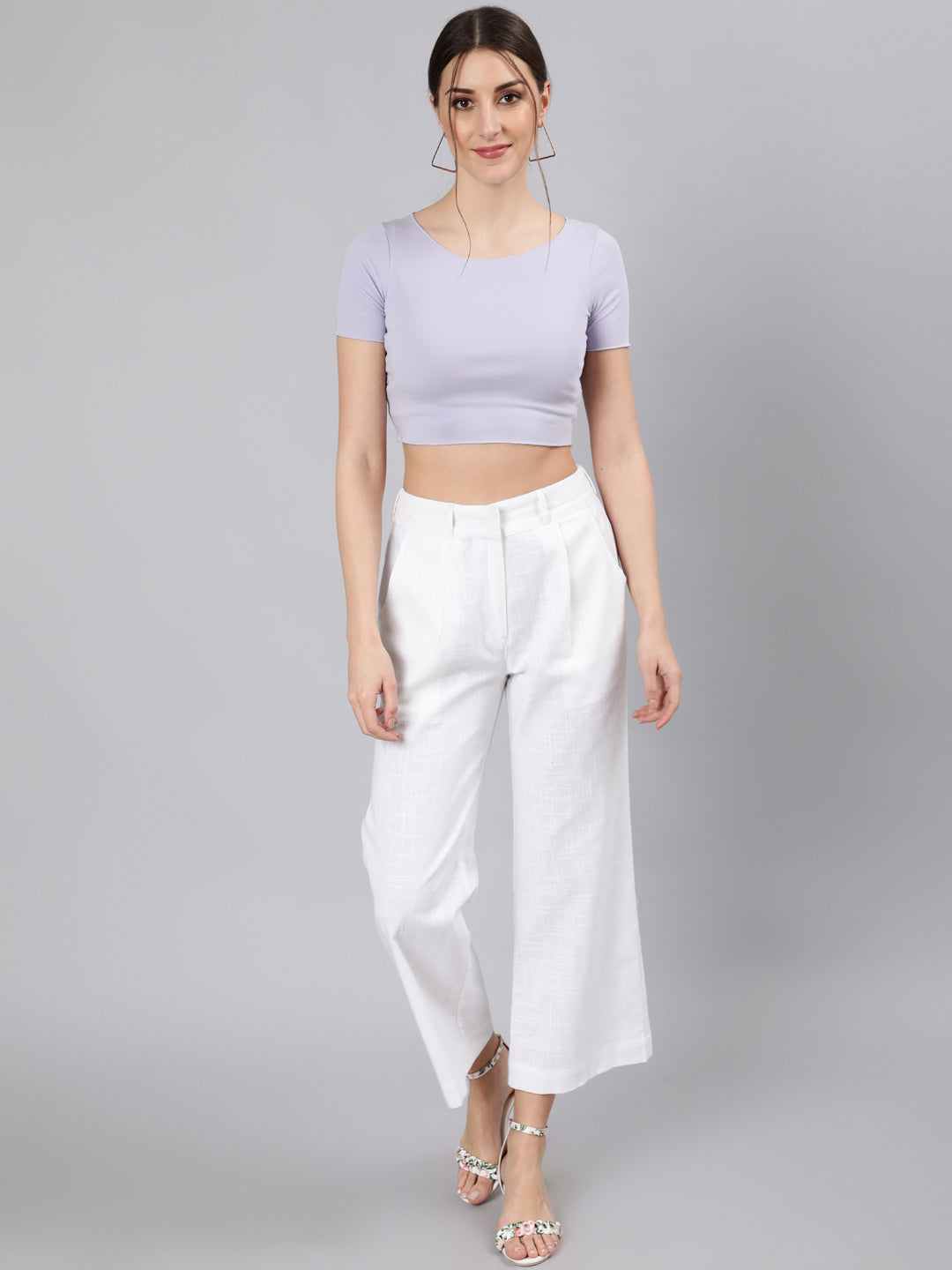 Buy online Blue Solid Straight Palazzo from Skirts, tapered pants &  Palazzos for Women by W for ₹710 at 63% off | 2024 Limeroad.com