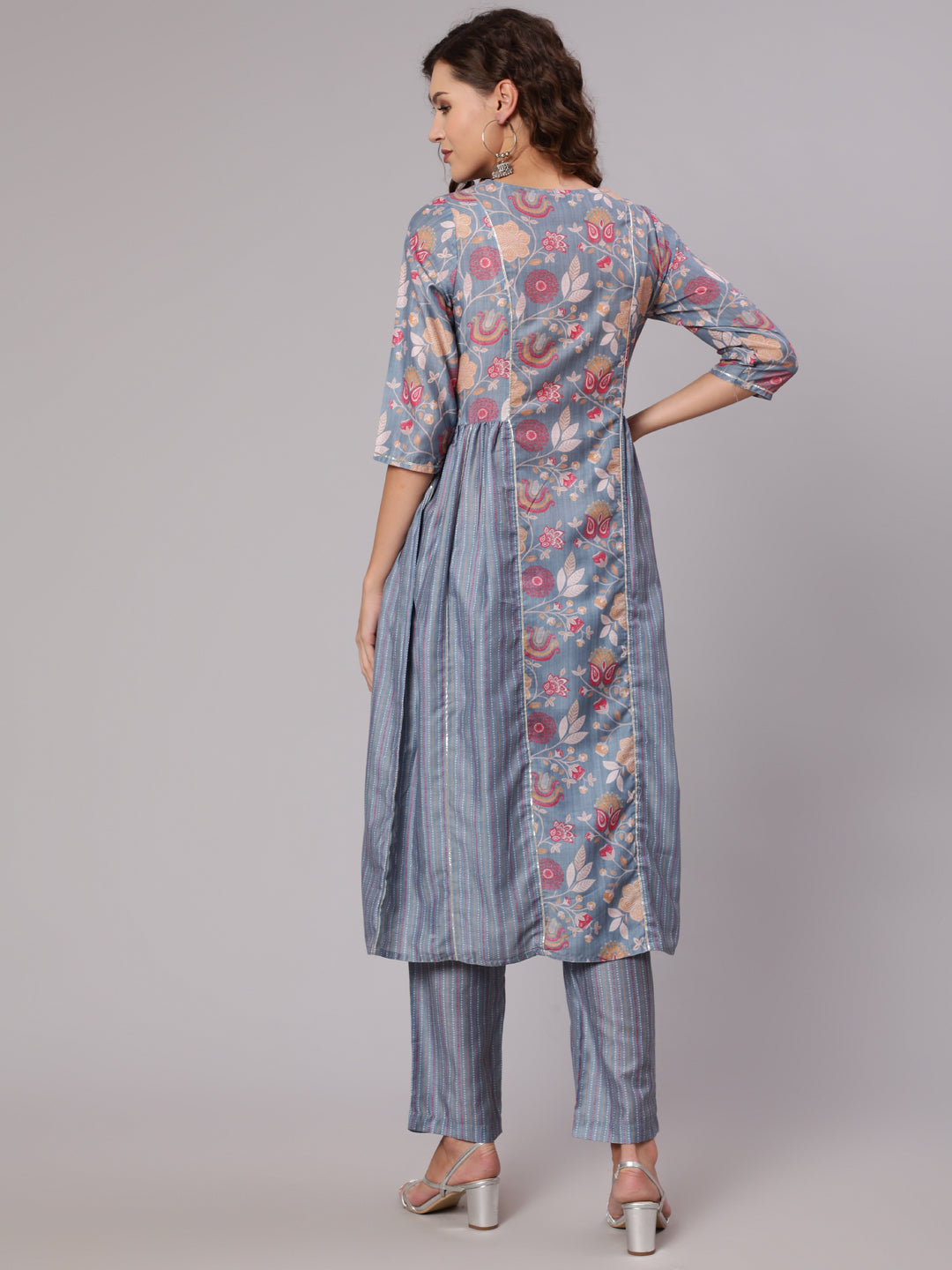 Buy Flared Kurta With Three Forth Sleeves At Best Price