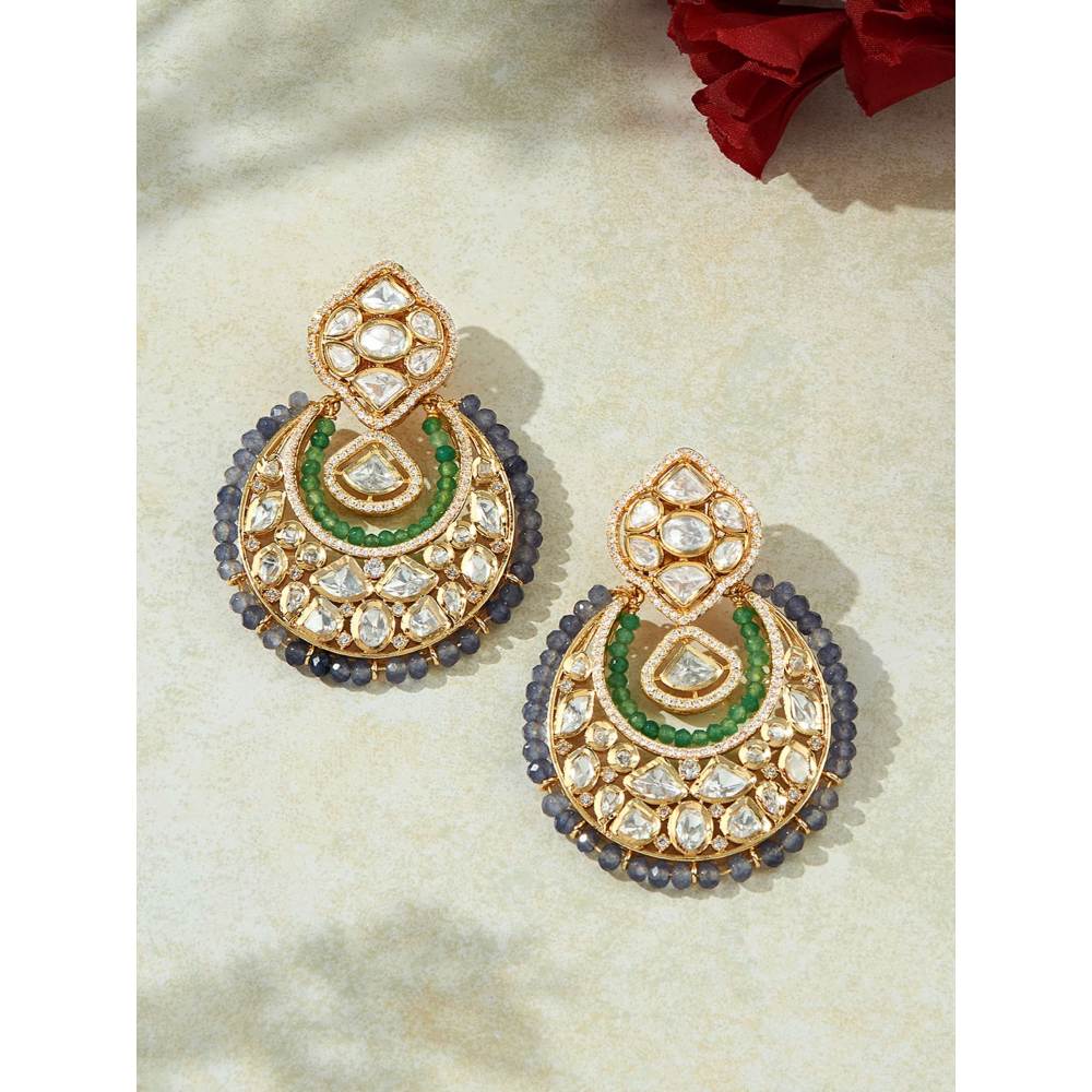 Joules By Radhika Multi-Color Chand baali Earrings