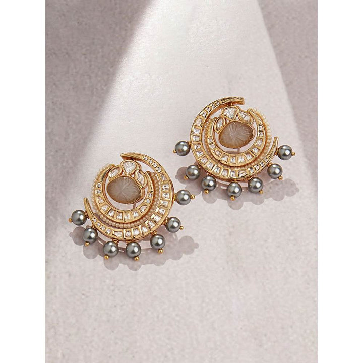 Joules By Radhika Kundan Polki Stud Earrrings