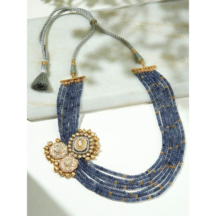 Joules By Radhika Rich Blue Layered Necklace