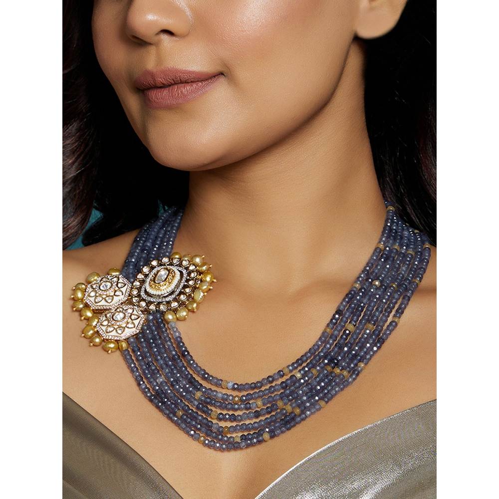 Joules By Radhika Rich Blue Layered Necklace