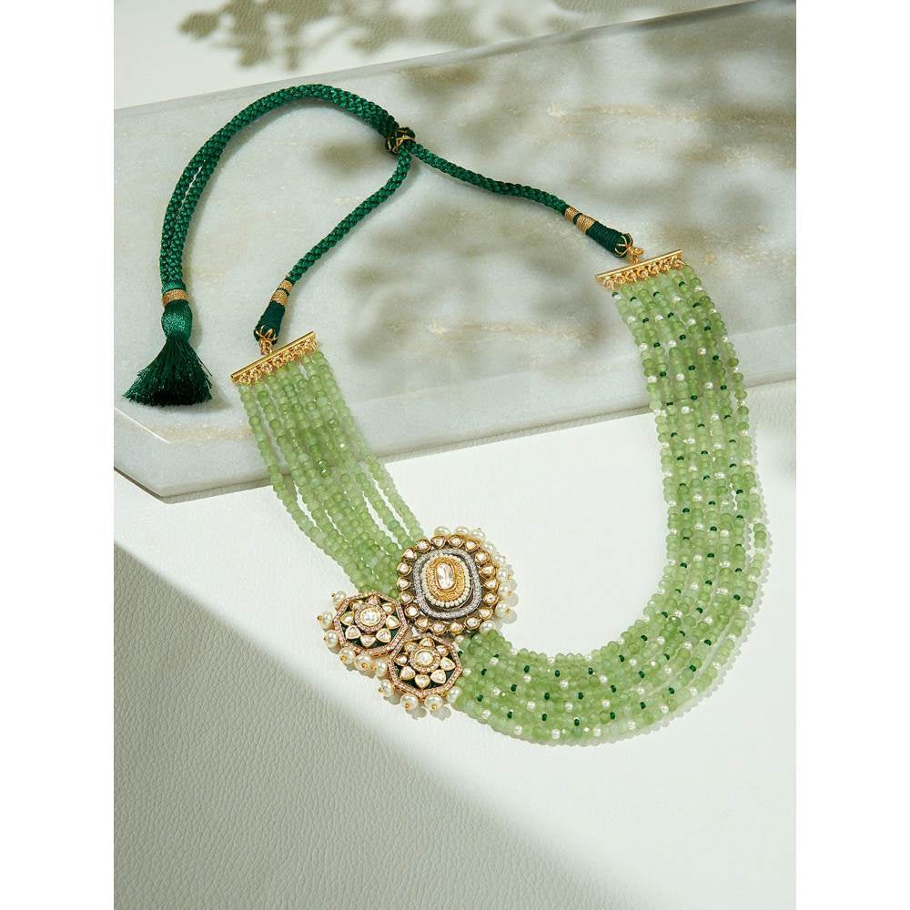 Joules By Radhika Layered Green Necklace