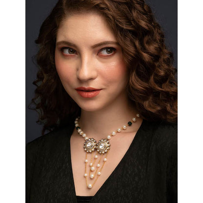 Joules By Radhika White Pearl Necklace