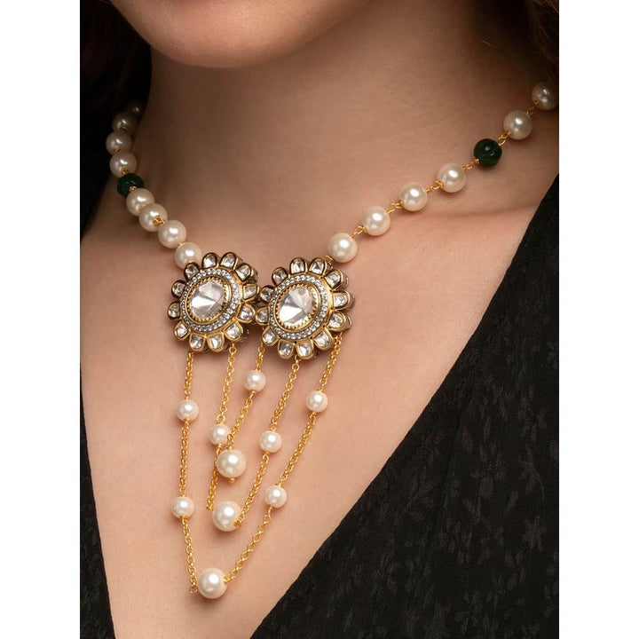 Joules By Radhika White Pearl Necklace