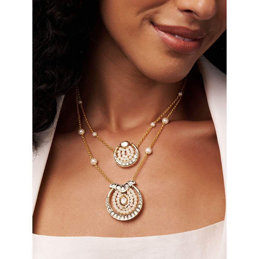 Joules By Radhika Classic Pearl Dainty Necklace