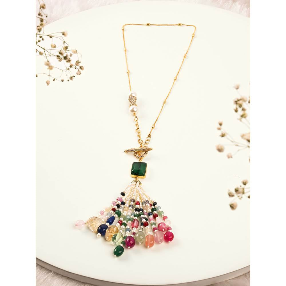 Joules By Radhika Multi Colour Dainty Necklace