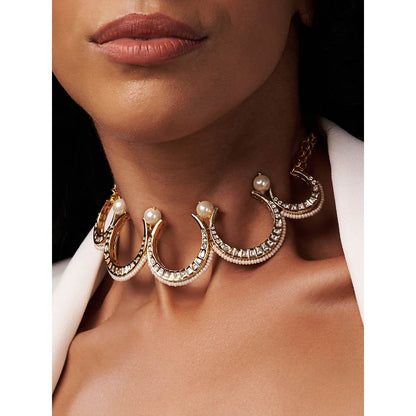 Joules By Radhika Multi Polki Choker Necklace