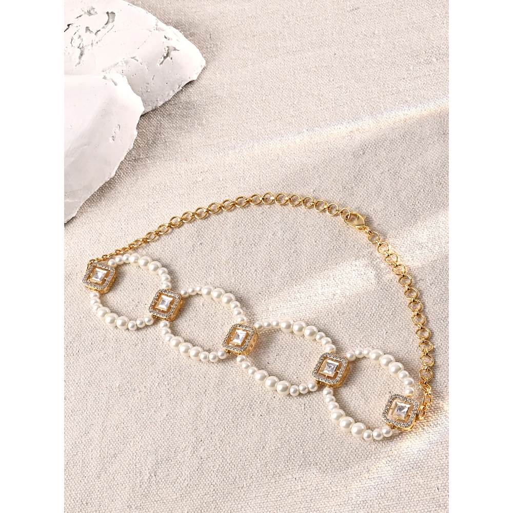 Joules By Radhika Pearl Choker Necklace